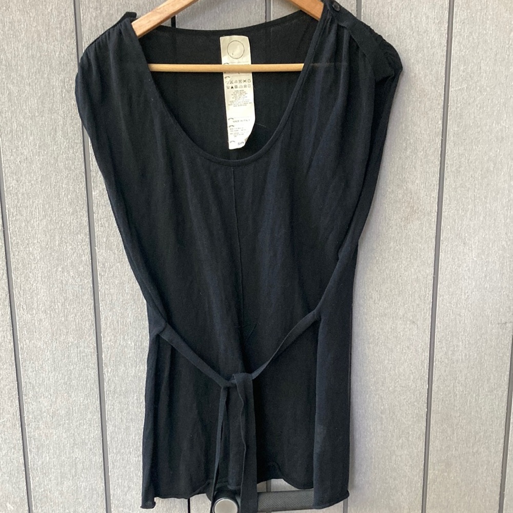 YOHJI YAMAMOTO Coming Soon black cotton top size large
